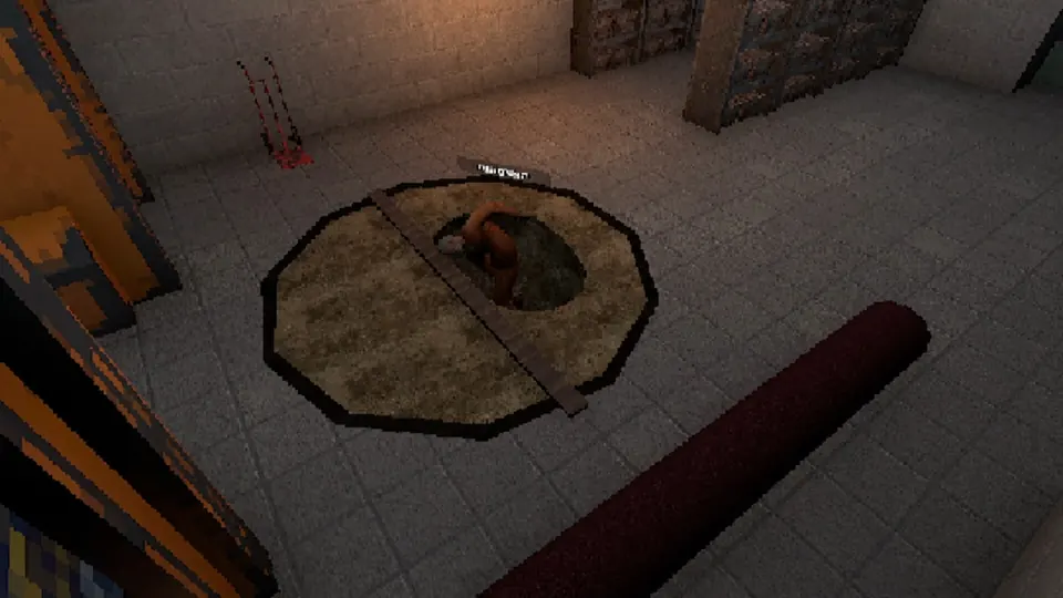 The Yard: Escape from Prison: A freshly dug hole in the floor, the start of an escape
